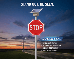 LED stop sign